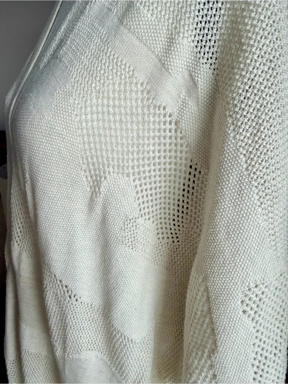 Lululemon Find Your Light Wrap Heathered Light Ivory OS Cotton Silk Blend